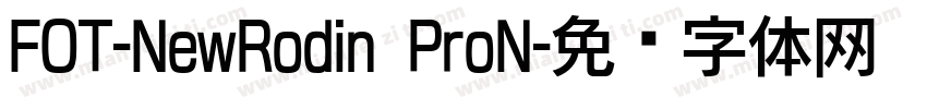 FOT-NewRodin ProN字体转换